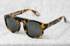 Ann Demeulemeester Men's Sunglasses Flat Top Tortoise Shell and Grey