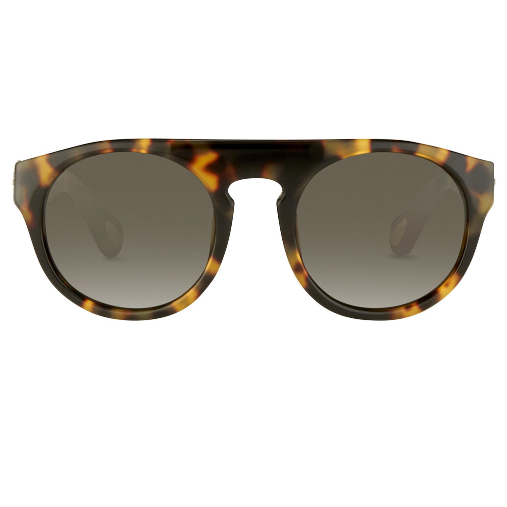 Ann Demeulemeester Men's Sunglasses Flat Top Tortoise Shell and Grey