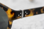 Ann Demeulemeester Men's Sunglasses Flat Top Tortoise Shell and Grey