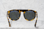 Ann Demeulemeester Men's Sunglasses Flat Top Tortoise Shell and Grey