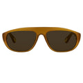 Ann Demeulemeester Sunglasses Flat Top Orange and Green