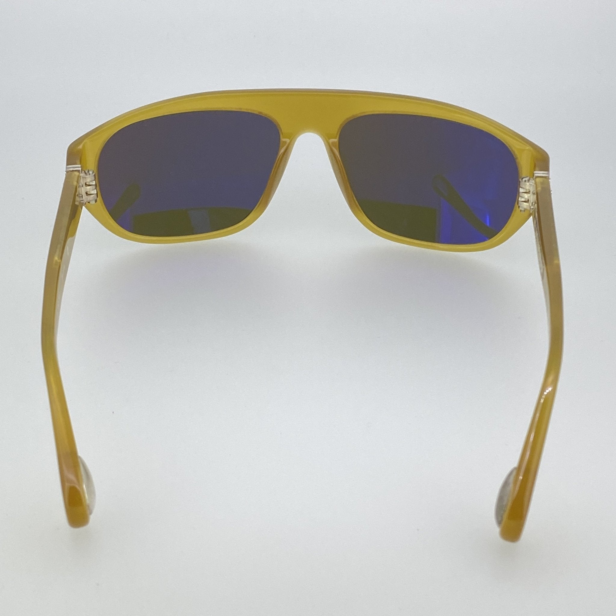 Ann Demeulemeester Sunglasses Flat Top Orange and Green