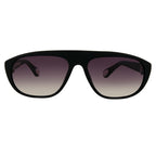 Ann Demeulemeester Men's Sunglasses Flat Top Matte Black and Grey