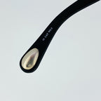 Ann Demeulemeester Men's Sunglasses Flat Top Matte Black and Grey