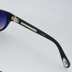 Ann Demeulemeester Men's Sunglasses Flat Top Matte Black and Grey