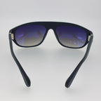Ann Demeulemeester Men's Sunglasses Flat Top Matte Black and Grey