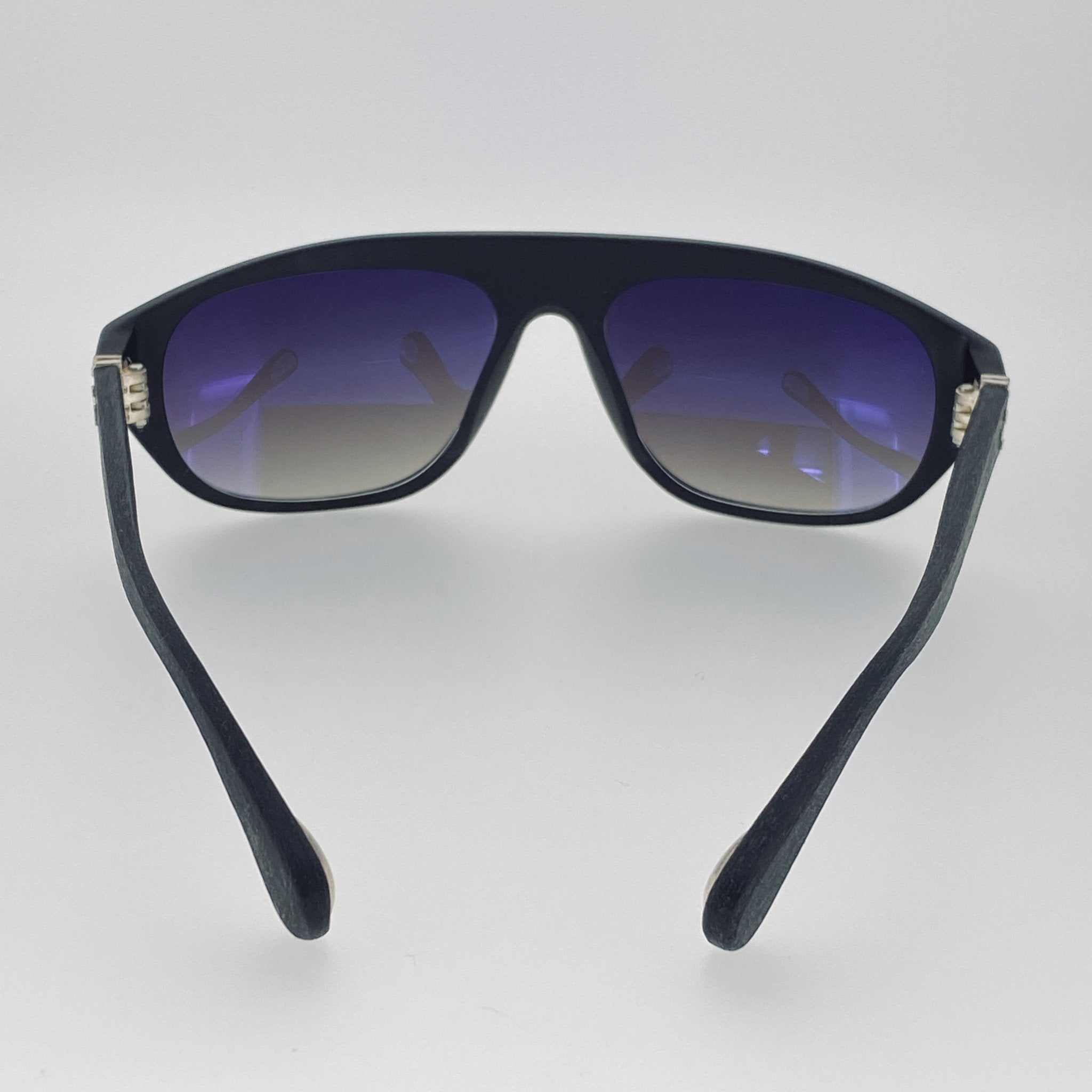 Ann Demeulemeester Men's Sunglasses Flat Top Matte Black and Grey