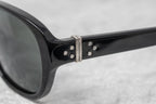 Ann Demeulemeester Ladies Sunglasses Oval Black and Grey