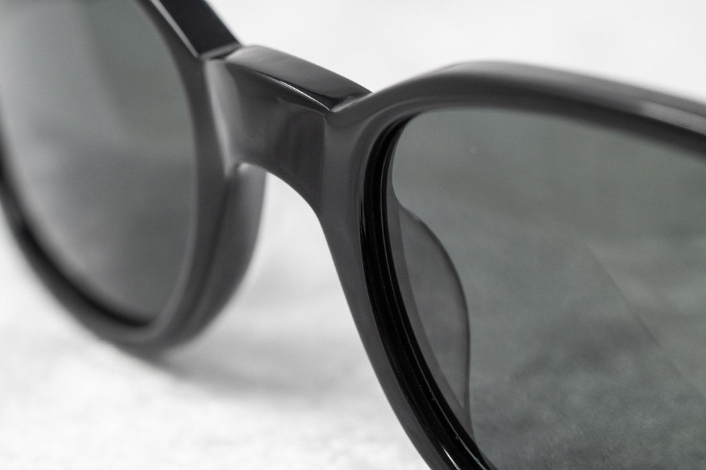 Ann Demeulemeester Ladies Sunglasses Oval Black and Grey