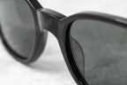 Ann Demeulemeester Ladies Sunglasses Oval Black and Grey