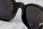 Ann Demeulemeester Ladies Sunglasses Oval Black and Grey