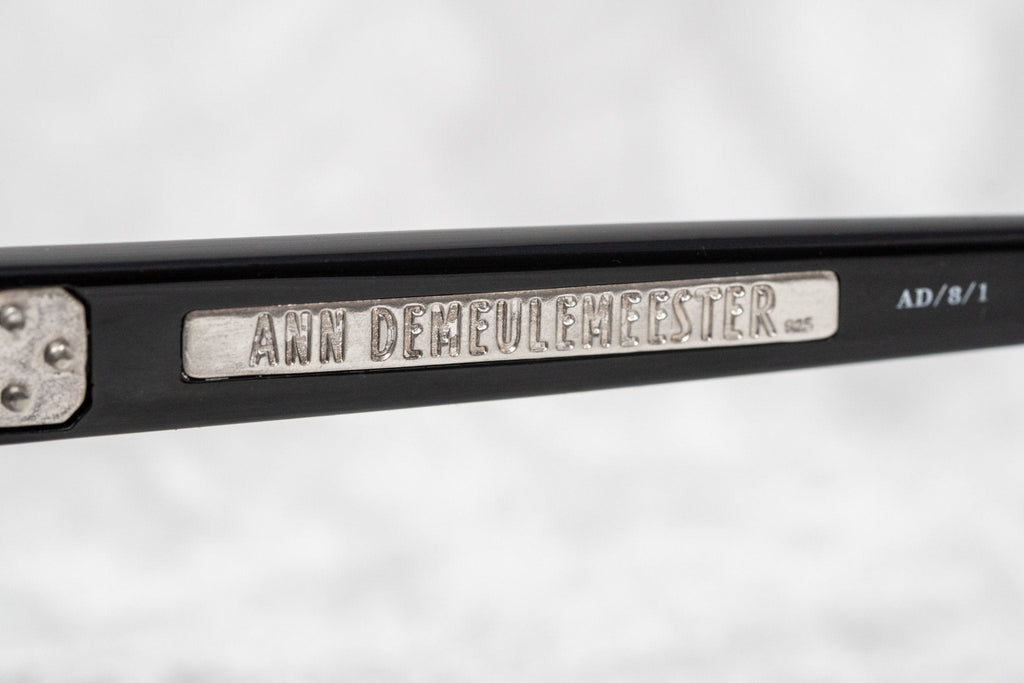 Ann Demeulemeester Ladies Sunglasses Oval Black and Grey