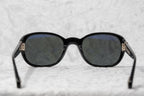 Ann Demeulemeester Ladies Sunglasses Oval Black and Grey