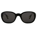 Ann Demeulemeester Ladies Sunglasses Oval Black and Grey