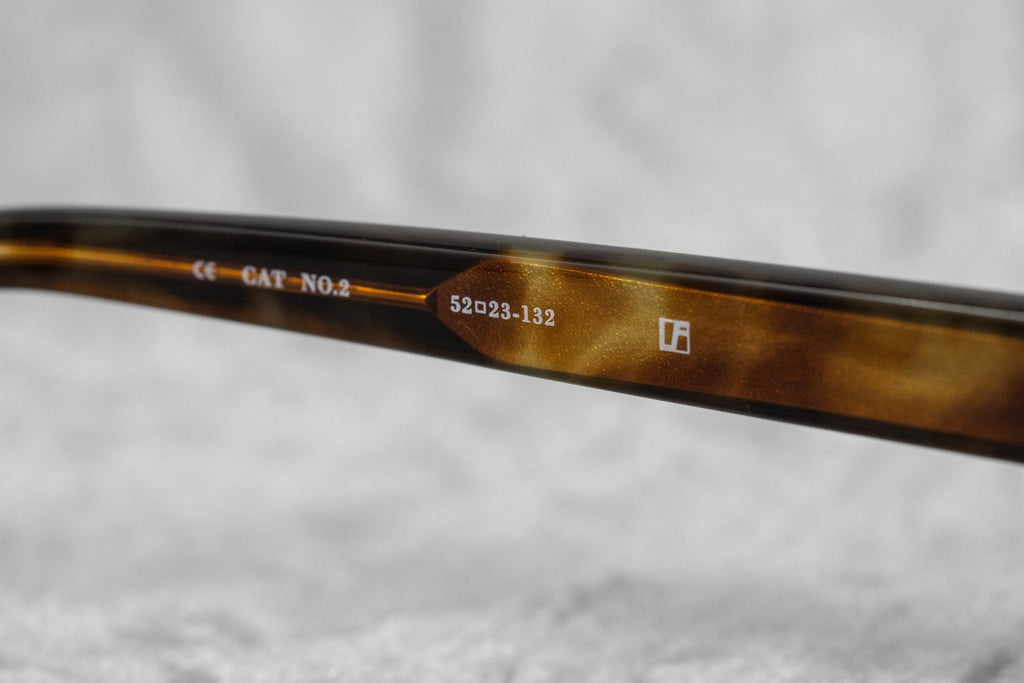 Ann Demeulemeester Ladies Sunglasses Oval Black and Brown Graduated