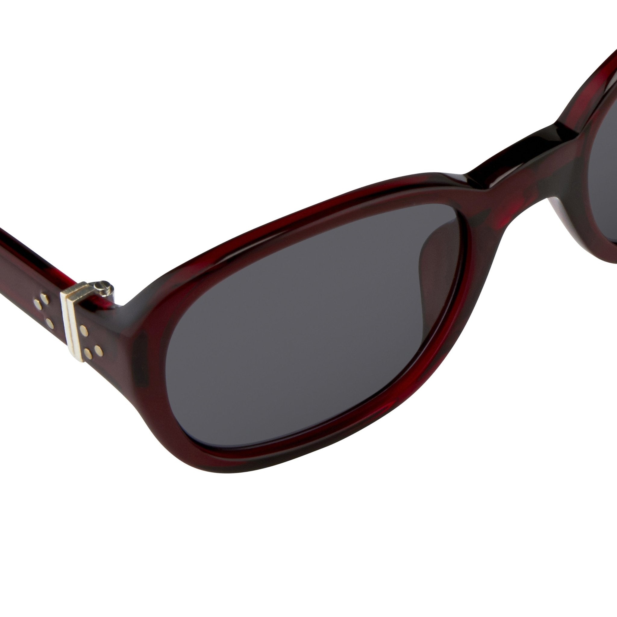 Ann Demeulemeester Sunglasses Oval Red Silver and Blue