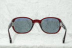 Ann Demeulemeester Sunglasses Oval Red Silver and Blue