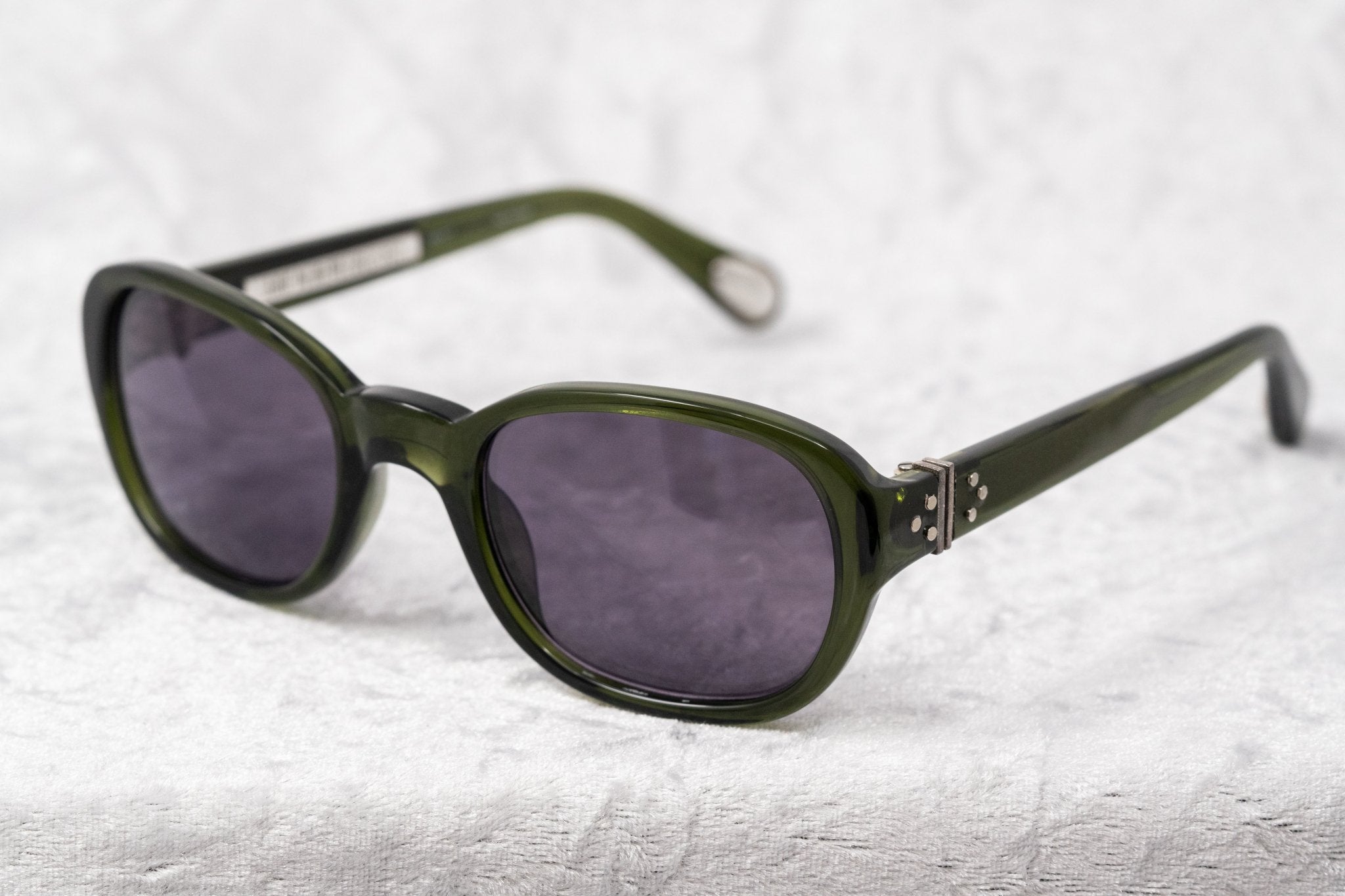 Ann Demeulemeester Sunglasses Oval Green and Purple