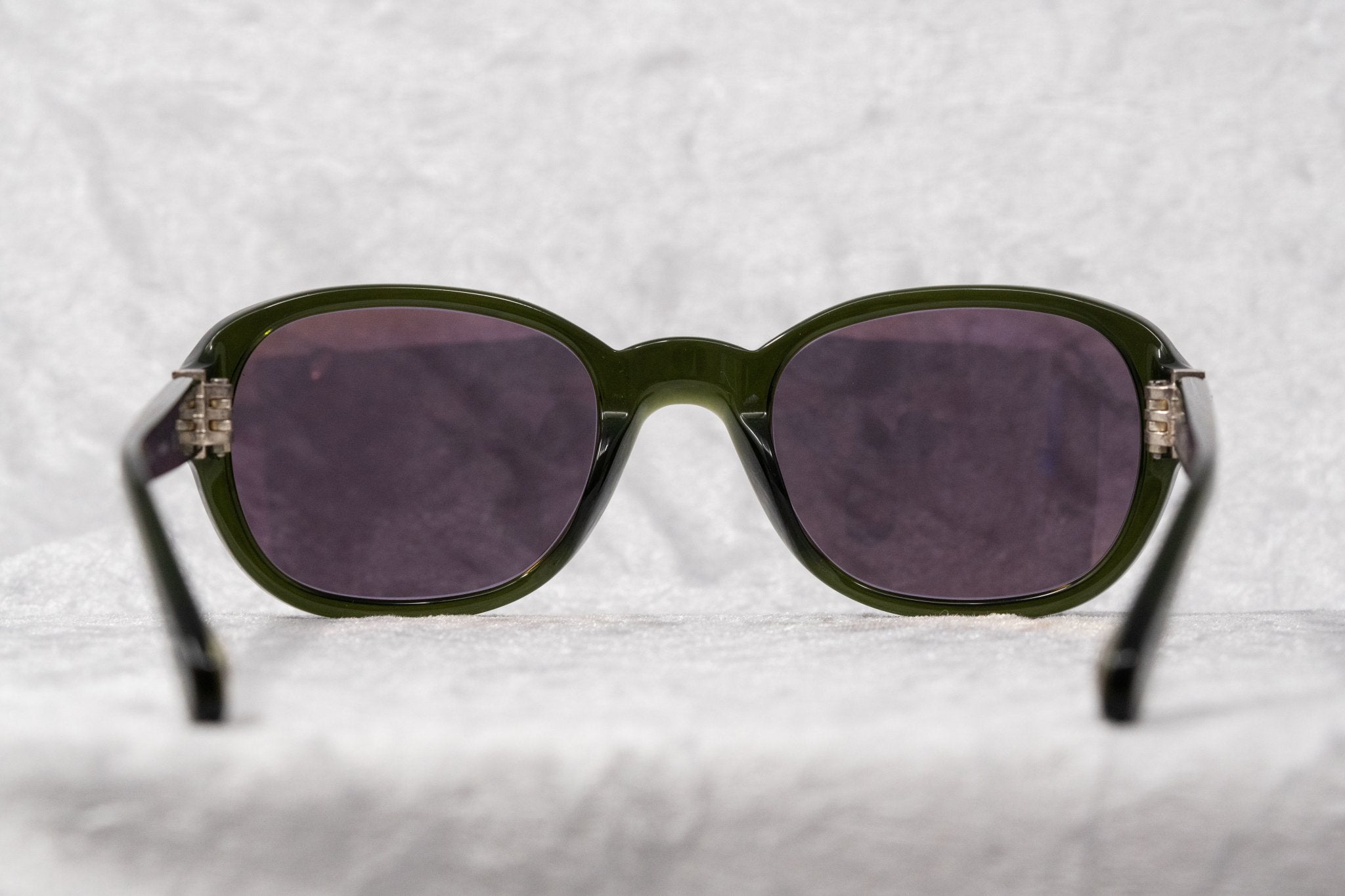 Ann Demeulemeester Sunglasses Oval Green and Purple