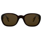 Ann Demeulemeester Sunglasses Oval Tortoise Shell and Brown