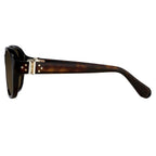 Ann Demeulemeester Sunglasses Oval Tortoise Shell and Brown