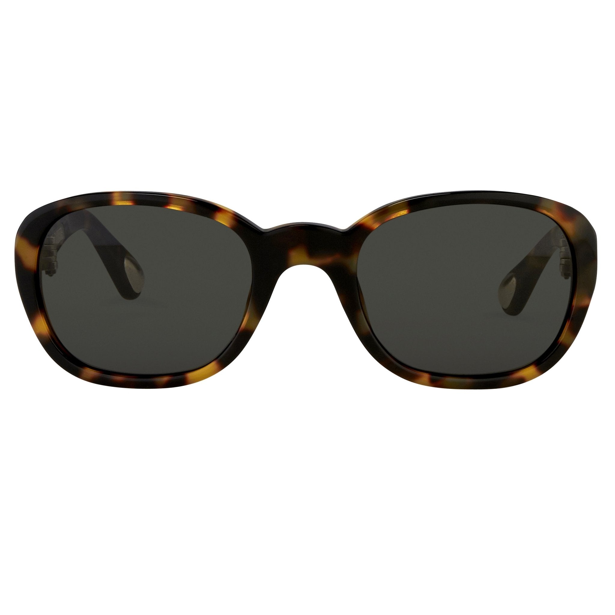 Ann Demeulemeester Ladies Sunglasses Oval Tortoise Shell and Grey