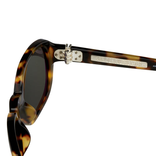 Ann Demeulemeester Ladies Sunglasses Oval Tortoise Shell and Grey