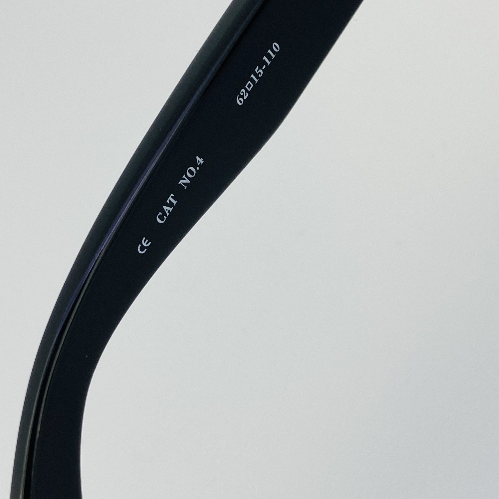 Ann Demeulemeester Sunglasses Oversized Black with Silver Tips and Grey