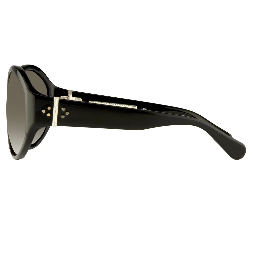 Ann Demeulemeester Ladies Sunglasses Oversized Black and Grey