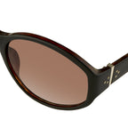 Ann Demeulemeester Ladies Sunglasses Oversized Black and Brown