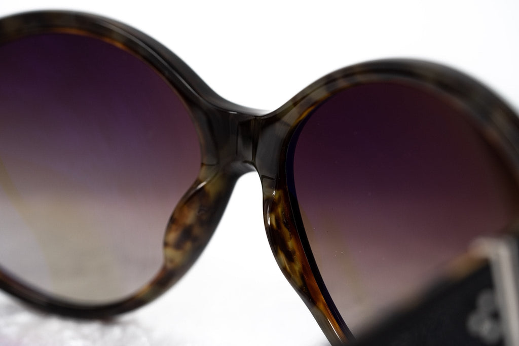 Ann Demeulemeester Ladies Sunglasses Oversized Black and Brown