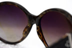 Ann Demeulemeester Ladies Sunglasses Oversized Black and Brown