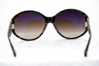 Ann Demeulemeester Ladies Sunglasses Oversized Black and Brown