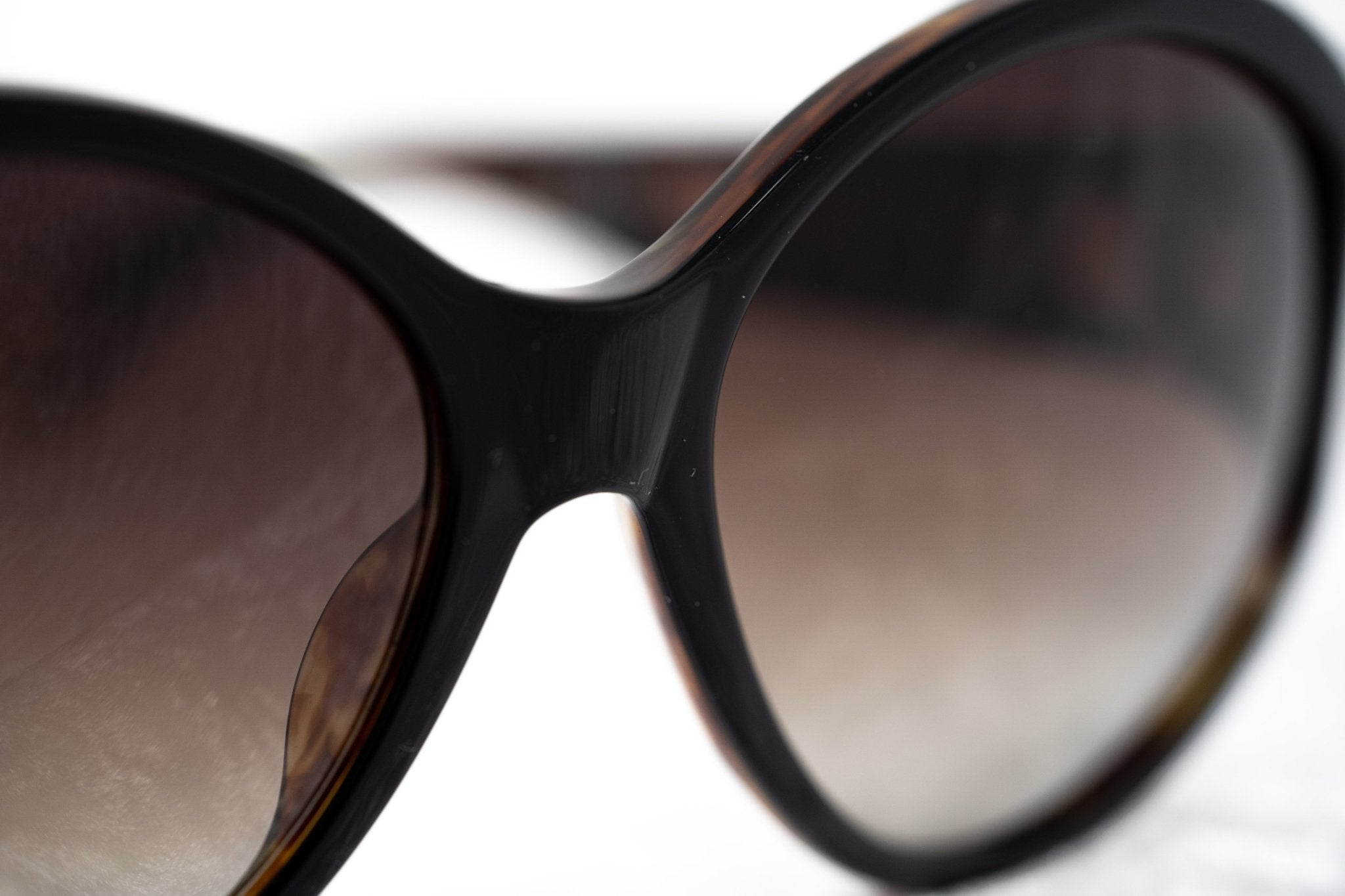 Ann Demeulemeester Ladies Sunglasses Oversized Black and Brown