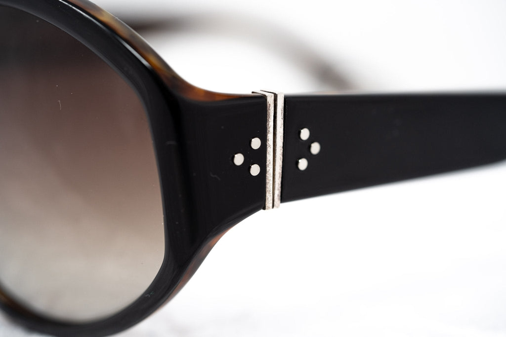 Ann Demeulemeester Ladies Sunglasses Oversized Black and Brown