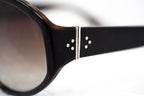 Ann Demeulemeester Ladies Sunglasses Oversized Black and Brown