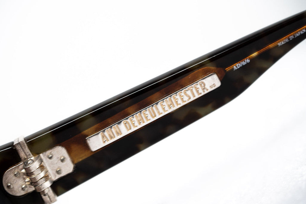 Ann Demeulemeester Ladies Sunglasses Oversized Black and Brown