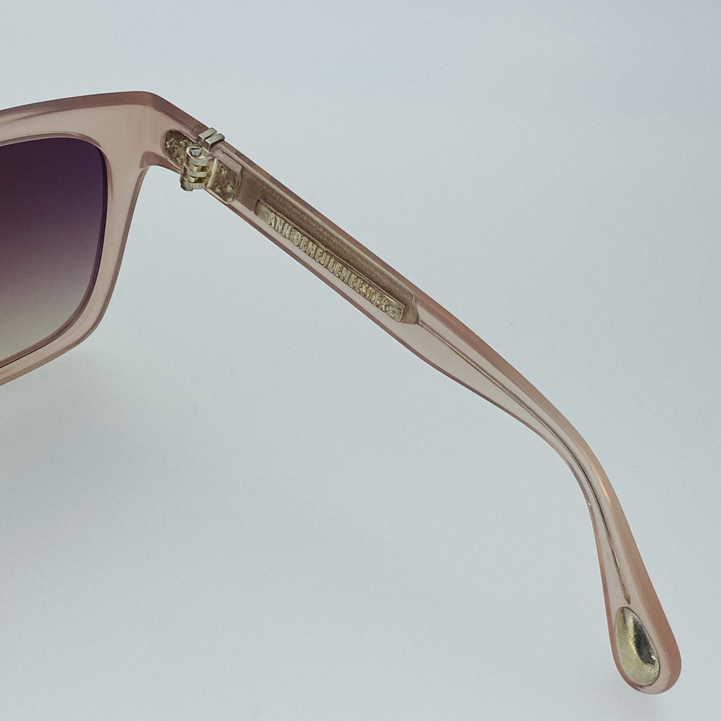 Ann Demeulemeester Sunglasses Oversized Blush Pink and Brown