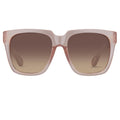 Ann Demeulemeester Sunglasses Oversized Blush Pink and Brown