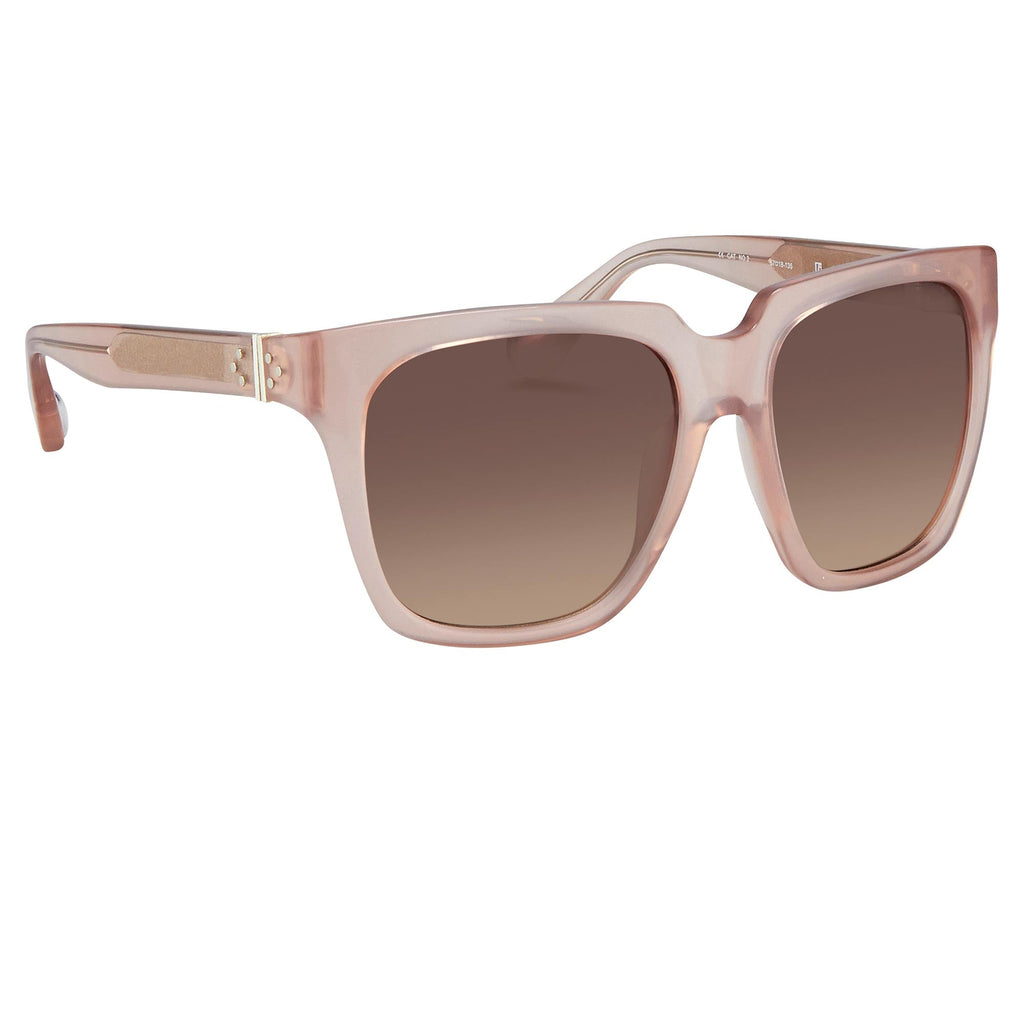 Ann Demeulemeester Sunglasses Oversized Blush Pink and Brown