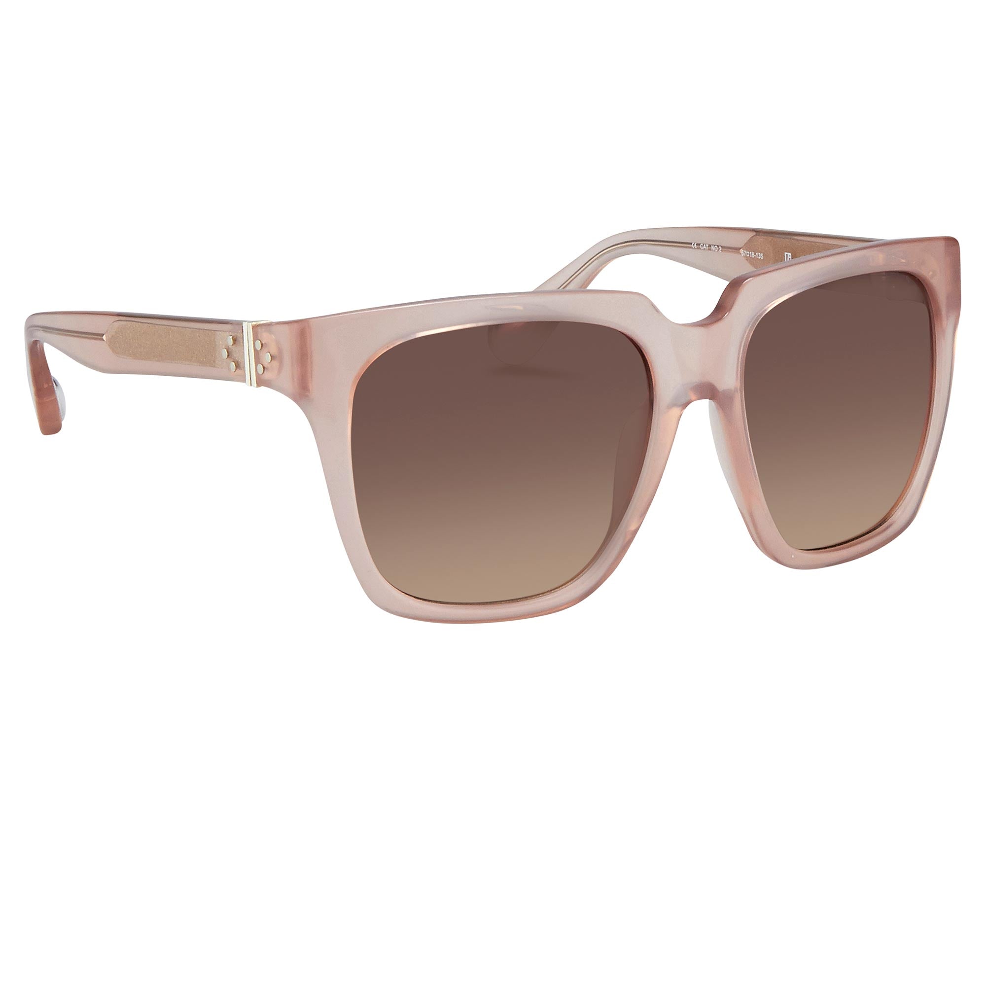 Ann Demeulemeester Sunglasses Oversized Blush Pink and Brown