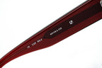 Ann Demeulemeester Ladies Sunglasses Oversized Bordeaux Red and Blue