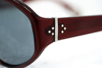 Ann Demeulemeester Ladies Sunglasses Oversized Bordeaux Red and Blue