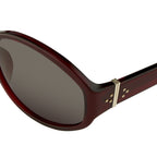 Ann Demeulemeester Ladies Sunglasses Oversized Bordeaux Red and Blue
