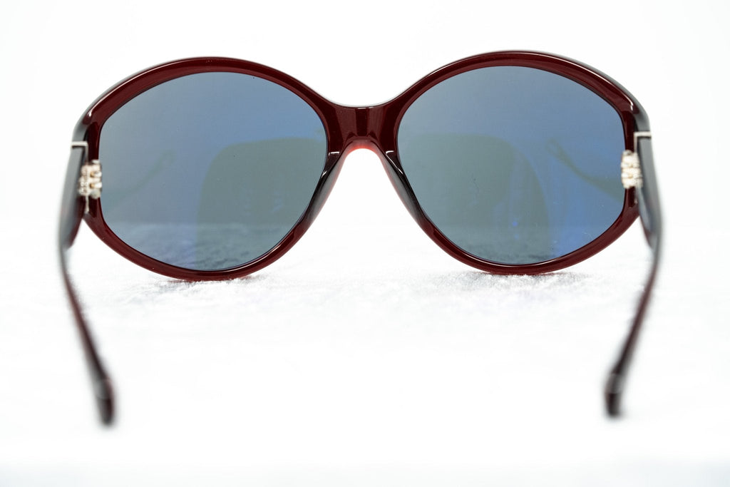 Ann Demeulemeester Ladies Sunglasses Oversized Bordeaux Red and Blue