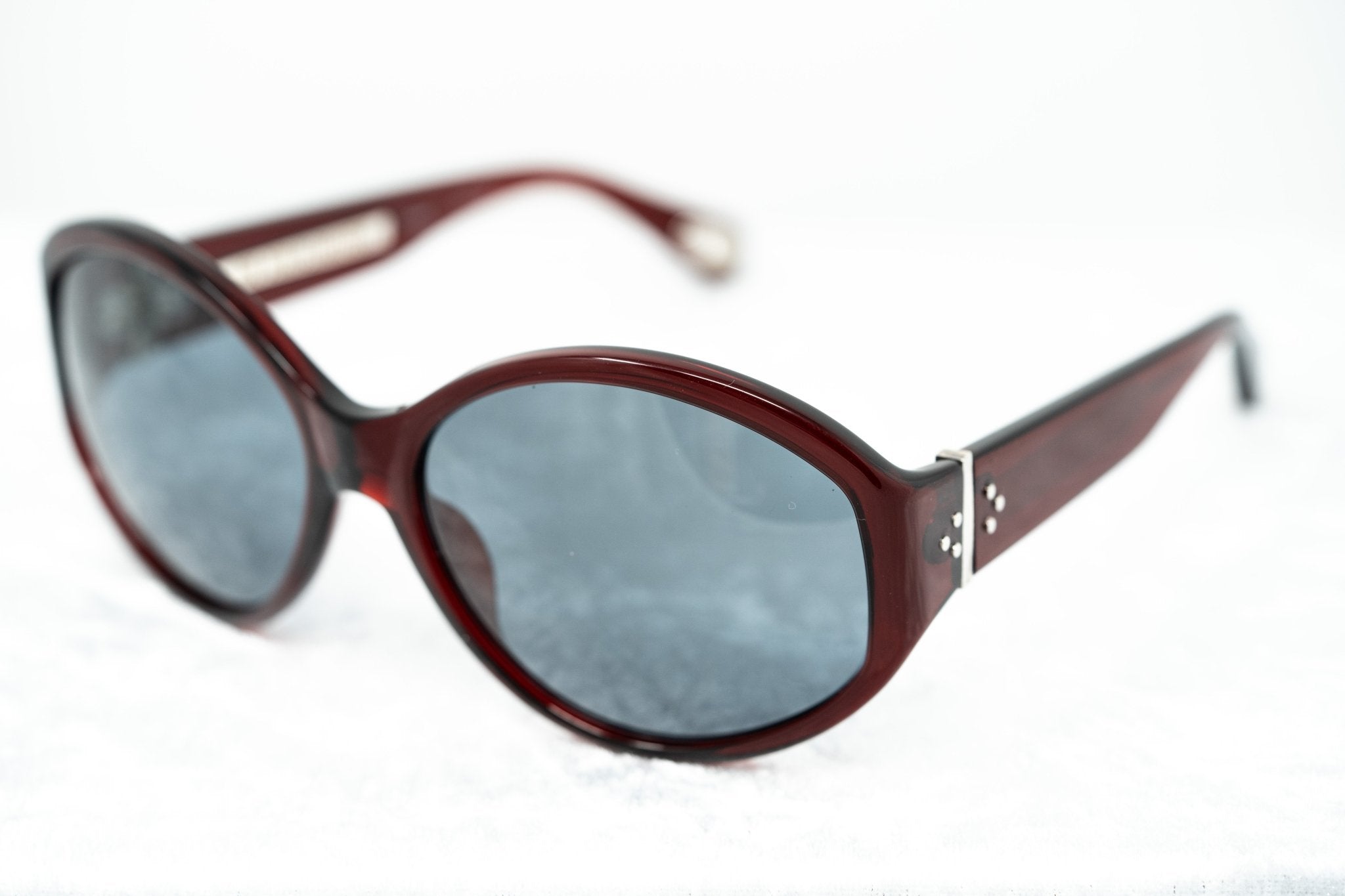 Ann Demeulemeester Ladies Sunglasses Oversized Bordeaux Red and Blue