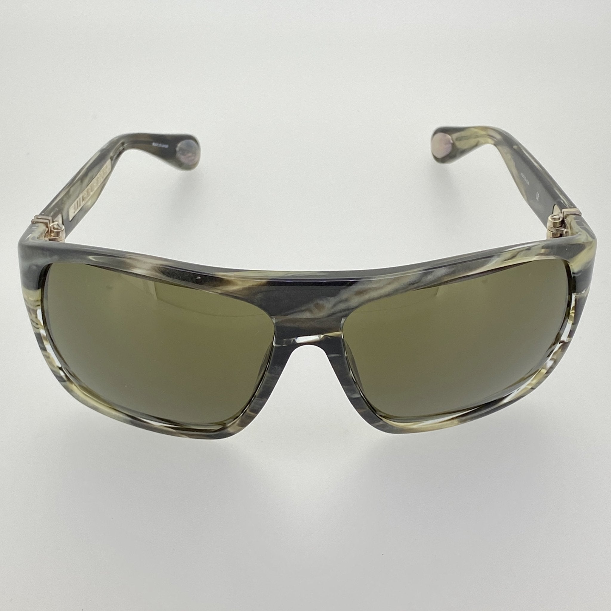 Ann Demeulemeester Men's Sunglasses Oversized Brown and Green