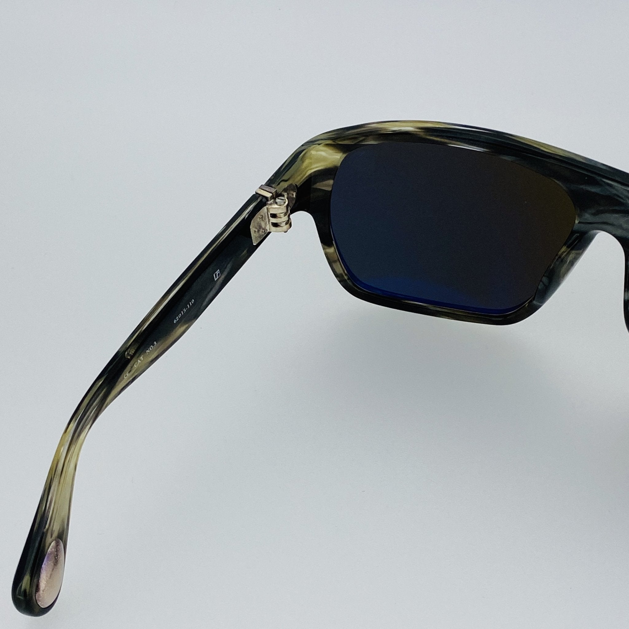 Ann Demeulemeester Men's Sunglasses Oversized Brown and Green