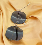 Ann Demeulemeester Sunglasses Oversized Gun Metal and Grey