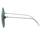 Ann Demeulemeester Sunglasses Oversized Gun Metal and Grey